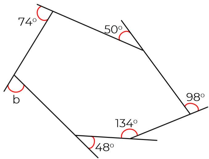 Find Missing Exterior Angles Of Polygons