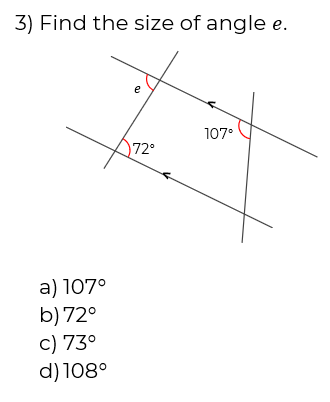 Find missing exterior angles