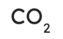 chemical formula reading CO2