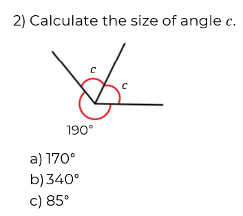 Find missing angles around a point and on a straight line