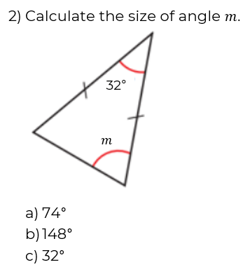 Find missing angles in a triangle